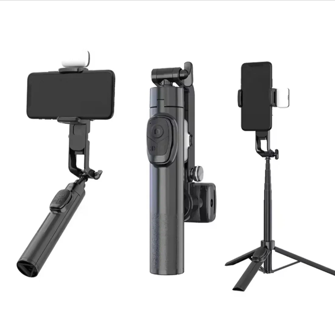 Single-Axis Stabilizer Bracket MINI Selfie Stick Tripod -360° Auto Rotation Portable Handheld Gimbal for iphone cell phone Smartphones